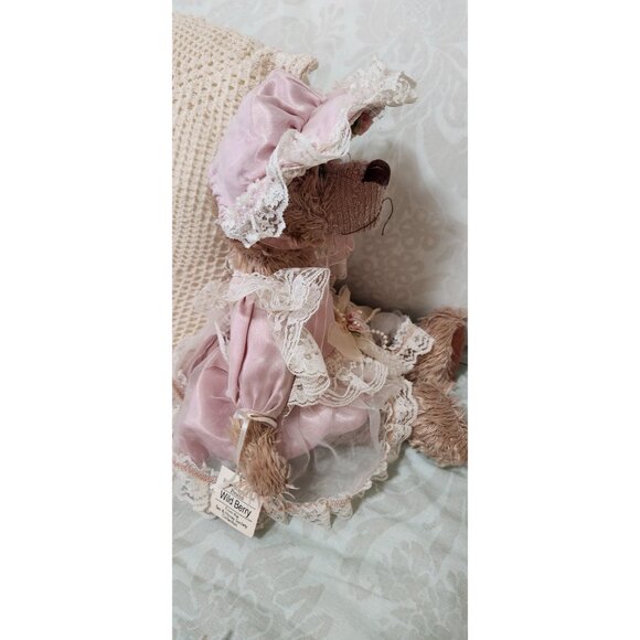 Show-Stoppers "Wild Berry" teddy bear doll plush stuffed w/tag 17" read below - Picture 4 of 6